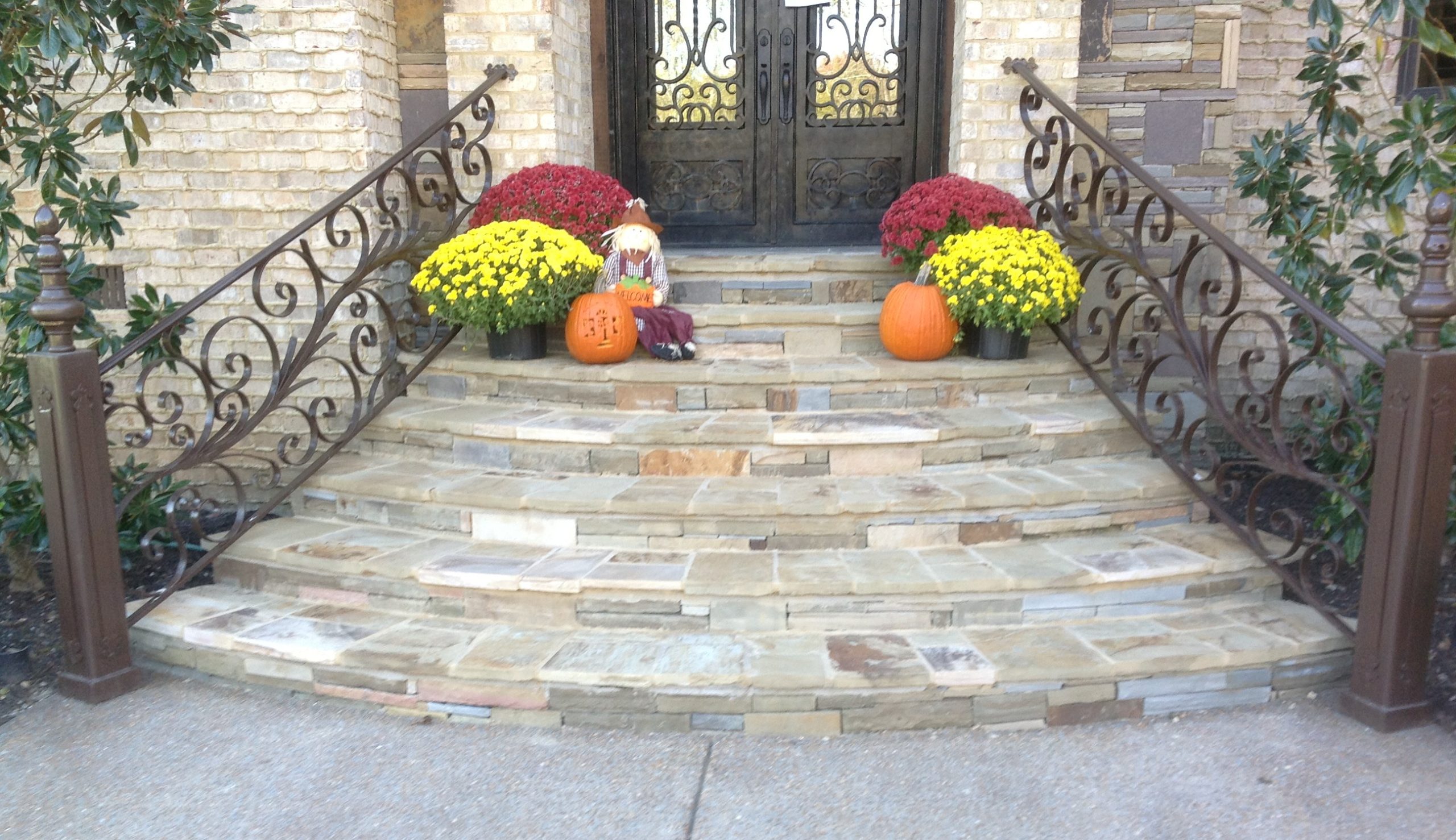 Stone Staircase and Entry Way