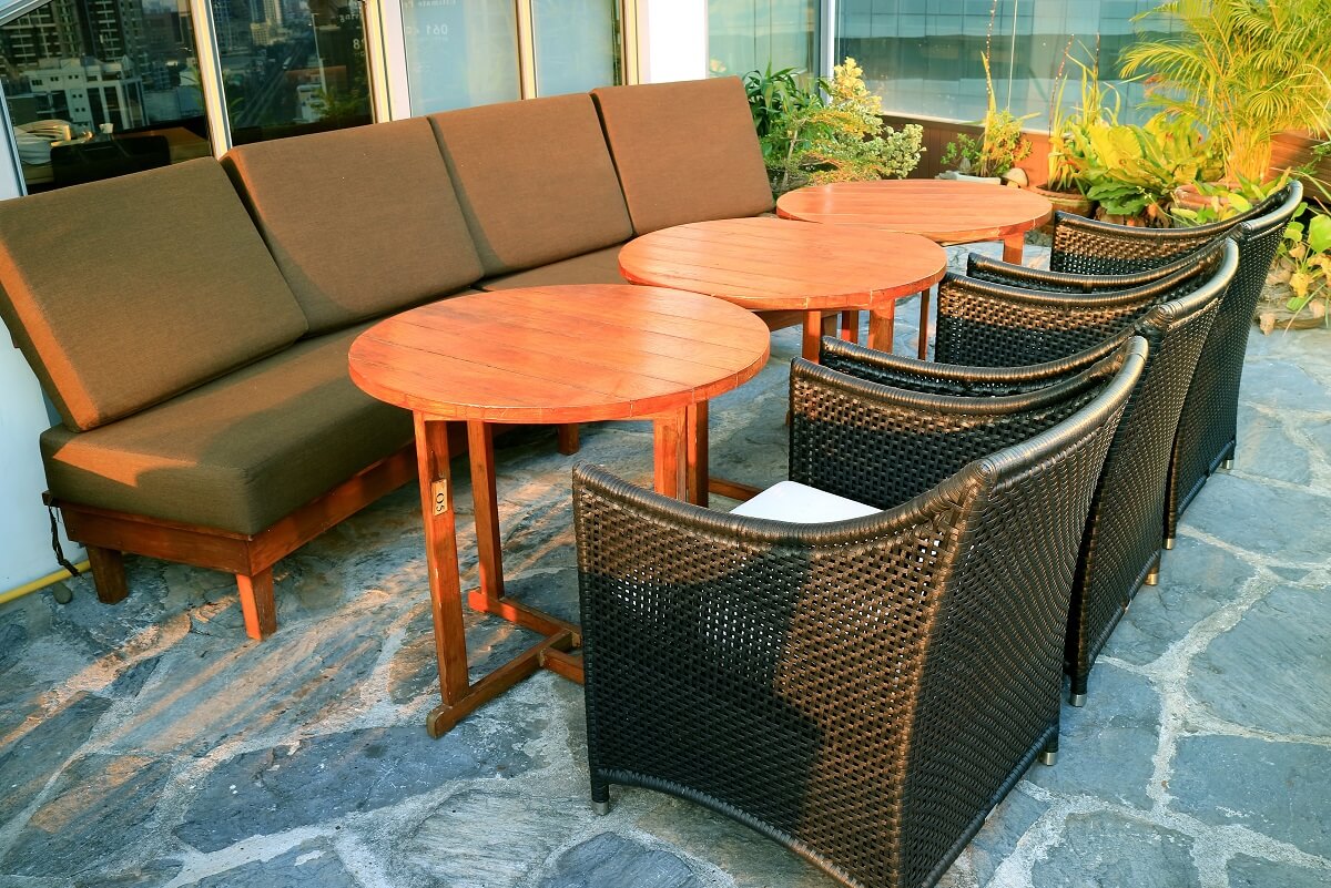 stone patio