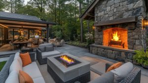 how to choose between a fire pit and outdoor fireplace