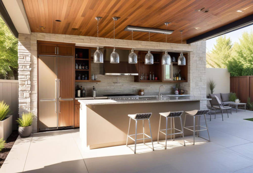 luxury outdoor kitchen design